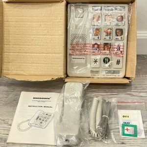 Unisonic Vintage Telephone with Photo Speed Dial, Large Buttons